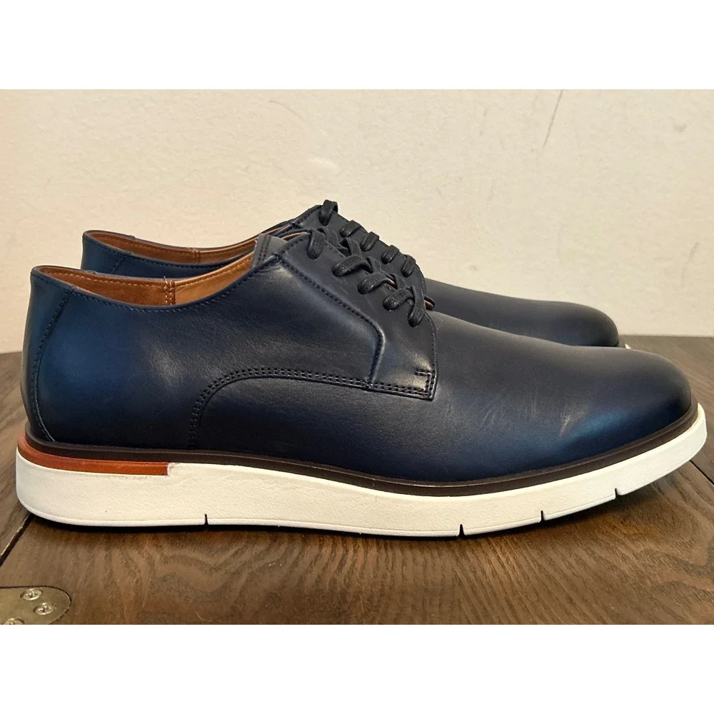 Allen Edmonds Carson Men's Leather Hybrid‎ Lace up Derby Shoes Size 9.5 Navy